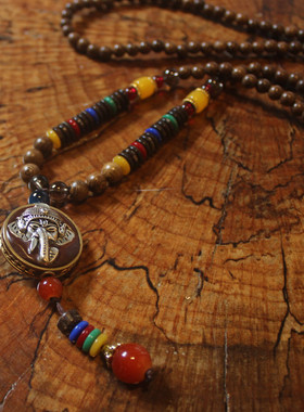 民族风挂件长项链配饰长款毛衣链