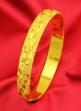 久不掉色镀厚金暗扣满天星手镯