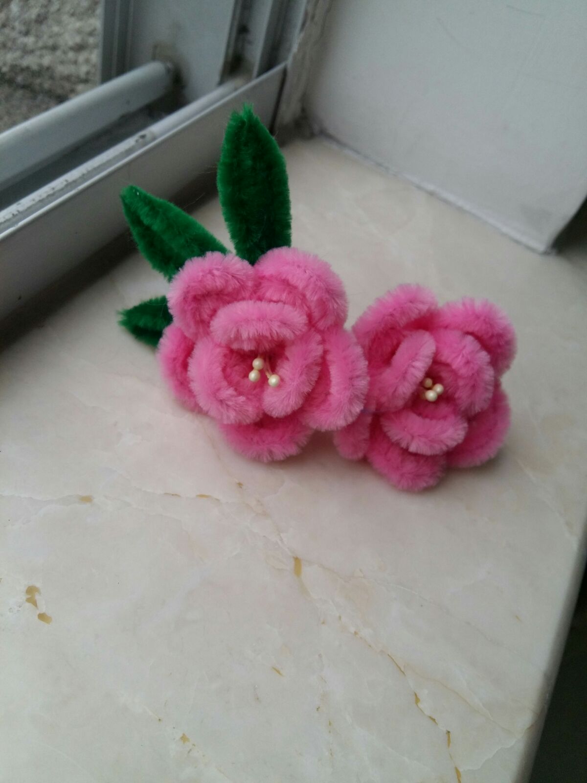 纯手工粉色仿绒花小簪子古风饰品清宫汉服头饰延禧攻略
