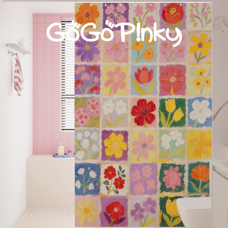 简约家用浴室浴帘卫生间厕所防水隔断帘干湿分离卧室厨房挂帘门帘