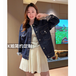 2026春季新款防掉色复古丹宁牛仔外套女短款休闲宽松上衣