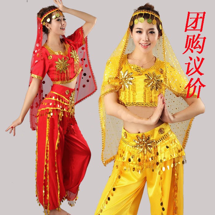 舞台服装 舞蹈服装 新疆演出服装印度舞服装民族演出服女装肚皮舞