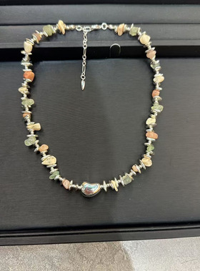 ZHAZHA韩国新款时尚简约百搭款项链女小众设计感锁骨链女高级爱心