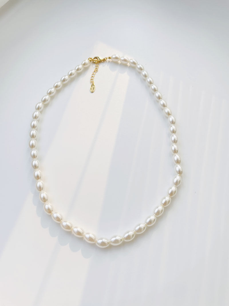 ZHAZHA韩国优雅时髦高品质仿珍珠锁骨链项链日韩电镀合金出游百搭