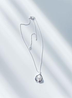 ZHAZHA韩国新款时髦个性精致高级感碎银925银简约潮人 锁骨链项链