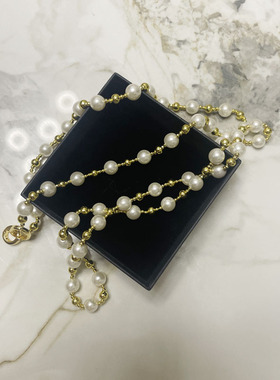 ZHAZHA韩国新款时尚简约百搭小众设计感珍珠项链女高级感气质锁骨