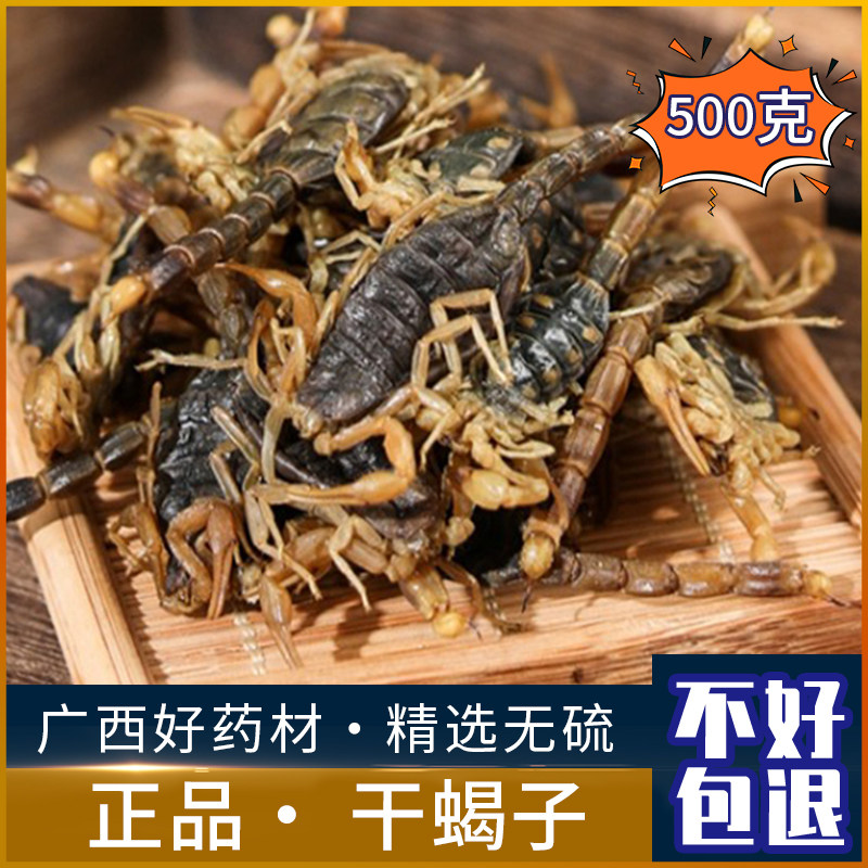 广西干蝎子中药材500g包邮新货全蝎 清水蝎子 全虫蝎子干货泡酒料