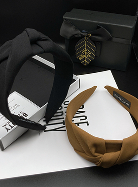 复古百搭发箍女洗脸压发头饰高级感宽边头箍发卡韩国网红发带发捆