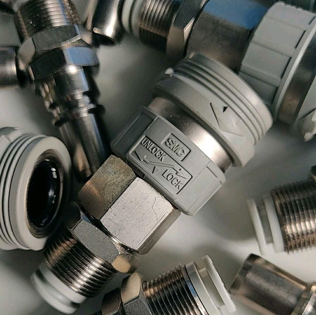 SMC型自锁式C式KK系列快速接头KK2S/KK3S/KK4S-04-06-08-10-12-16