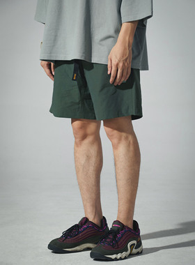 BPCALL山脉短裤复古膝上3cm风松紧男士五分工装户外万象商场同款