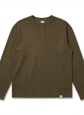 BPCLL 26SS WG长袖老式亨利260g纯棉面料 吸汗透气微宽松男女通款