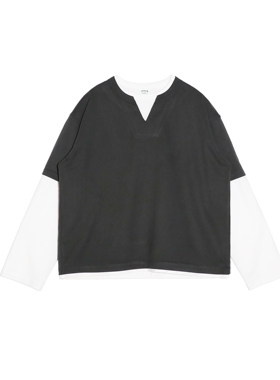 BPCALL 25AW 假两件长袖简约宽松休闲Cityboy 限量60件(卖完不补)