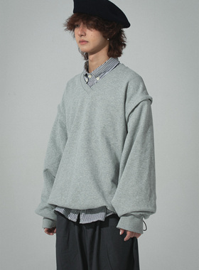 BPCALL23AW 自由拆解袖两穿卫衣美式复古街头男女同款