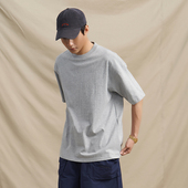 BPCALL T恤 2.0重磅纯棉日系廓形落肩复古街纯色TEEvintage短袖