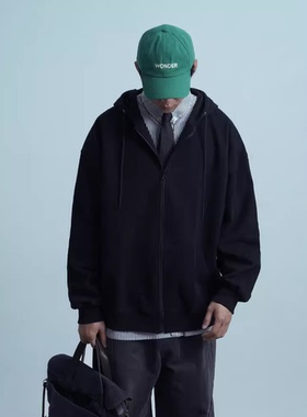 BPCALL22AW 开衫帽衫宽松插肩加厚500克定制棉系重磅多色卫衣