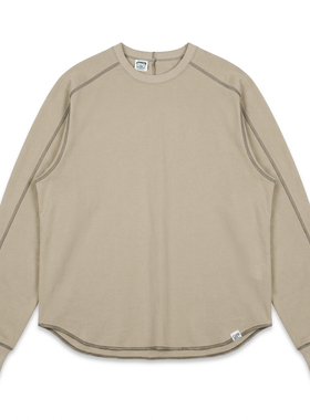 BPCALL 26SS 1.0纯棉拇指十字长袖明线设计户外宽松简约基础款