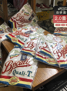 BPCALL 2.0重磅纯棉三本针vintage日本纯棉厚32织短袖T恤商场同款