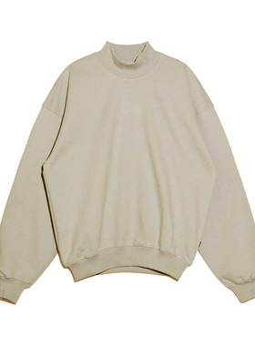 BPCALL 26SS 呼噜半领卫衣帽衫重磅纯棉拼接帽衫外套