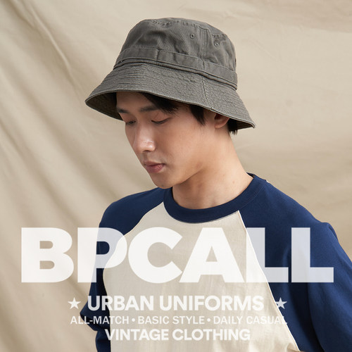 BPCALL 钓鱼帽夏季复古渔夫帽daiwapier39户外遮阳帽男女款