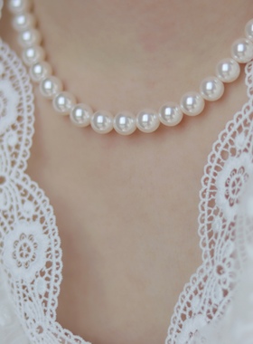 珍珠女性珍珠项链轻奢法式