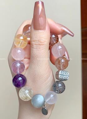 泥河日照丨多宝天然水晶手串 财富 健康 自信 桃花 行动力 全都要