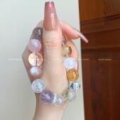 招财天然水晶手串设计款 多宝手链 原创设计款 星途 明星款 高级