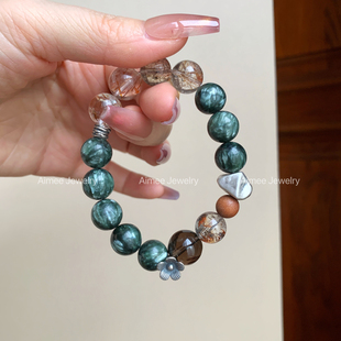 顺顺顺 升职加薪遇贵人 宥山木 招财财运天然水晶手串转运旺事业