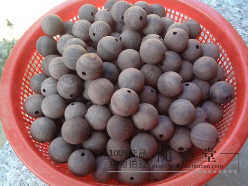 沉水紫光檀乌木半成品大漆珠散珠