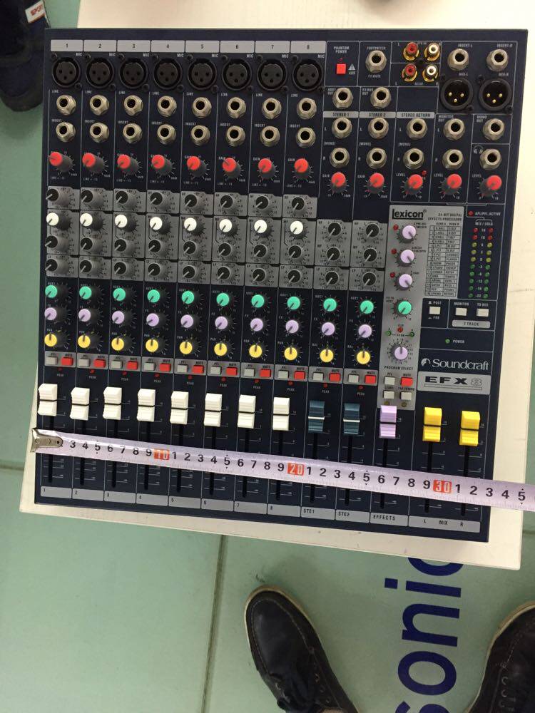 【辰星科技】飞杰efx8调音台 8路调音台 2路立体声舞台专业调音台