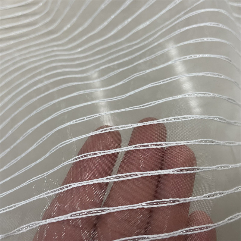 微廓形大牌透明硬网纱布料连衣裙