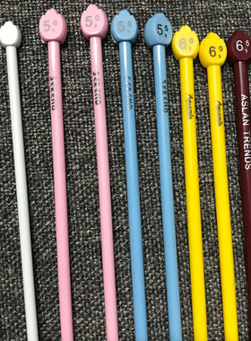 邦德妮 DIY毛线编织工具/棒针/Aslan牌进口高档毛衣棒针 彩色棒针