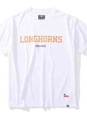 日本Spalding/斯伯丁 T 恤Texas Longhorns Logo 男女速干半袖