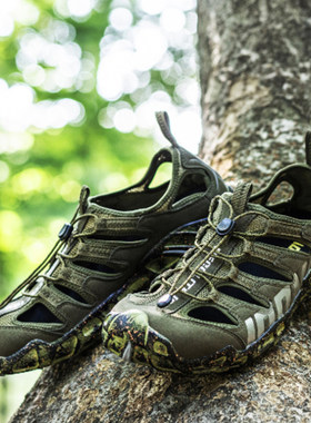 inov-8登山徒步鞋运动凉鞋军绿色