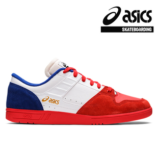 日本Asics亚瑟士低帮滑板鞋男女情侣红白色平底复古休闲运动鞋子