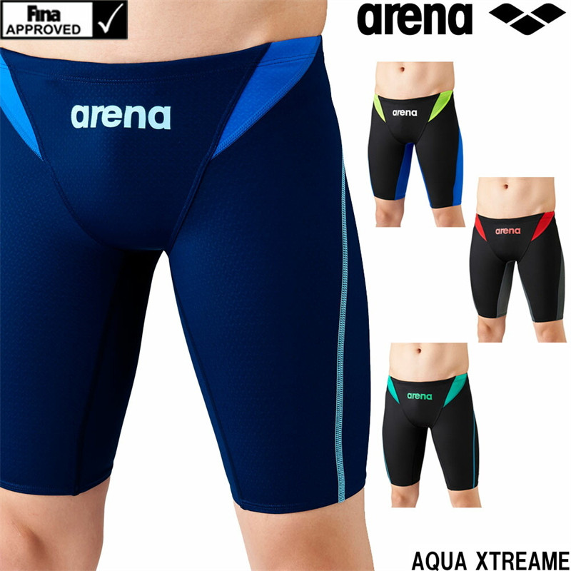 日本ARENA阿瑞娜专业比赛游泳内裤男士紧身五分平角裤防尴尬速干