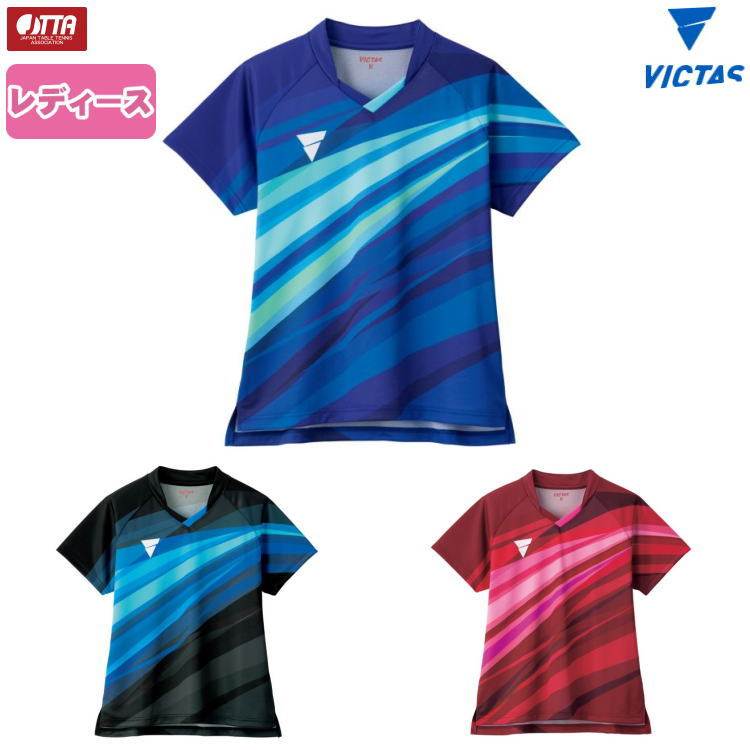 victas日本东京运动会伊藤美诚乒乓球服女宽松短袖t恤比赛运动服
