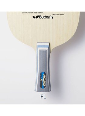 新款日本正品Butterfly蝴蝶乒乓球拍专业级蓝灰色耐磨手握FL 3004