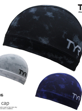 日本TYR专业游泳运动帽男女2022新款加大号高端布料网帽时尚速干