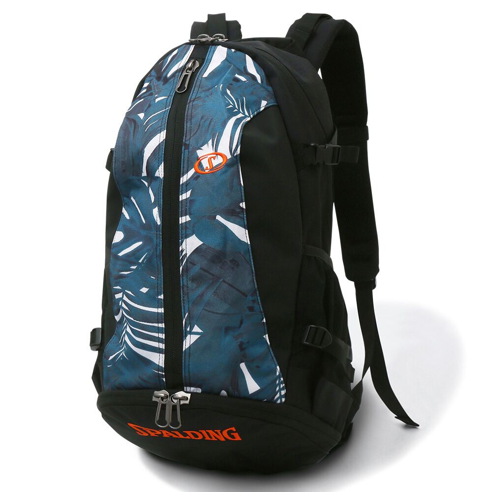 新款日本Spalding/斯伯丁背包32L Neon Tropical运动休闲通勤拉链