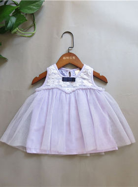 宝儿夏款童装娃娃衫女童蕾丝纱纱上衣19923