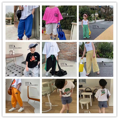 中大童夏款运动裤防蚊裤牛仔短裤