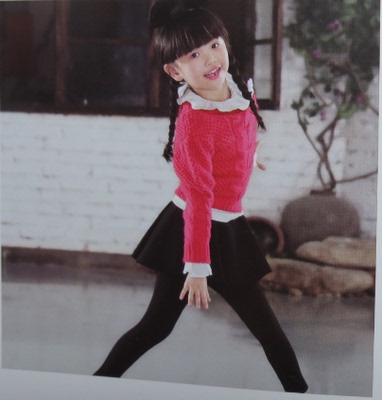 宝儿童装针织衫休闲短款毛衣