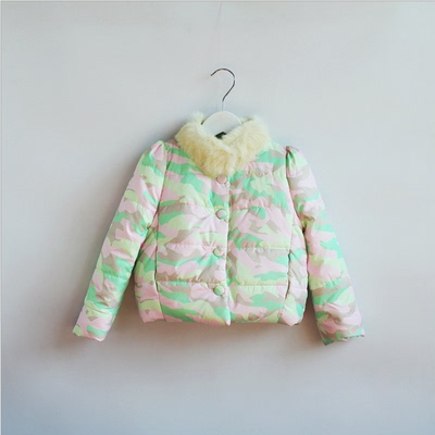 冬款宝儿童装棉服女宝短款棉衣