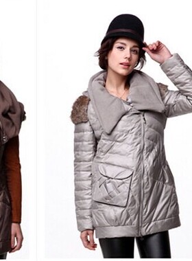 清仓爱美*斯女装羽绒服A115107可脱卸袖三色
