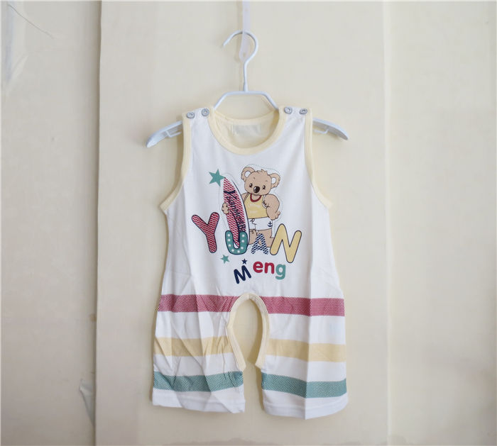 婴幼儿爬服活力风背心开裆连体衣