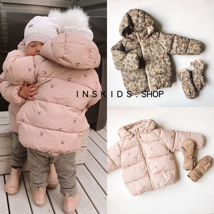 ins爆款21冬ks女童95防水羽绒