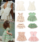 Ins爆款 25夏童装 女童ks花边连衣裙宝宝独角兽童裙纱纱裙生日礼服