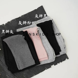 25春季Amber同款男女童混纺棉百搭打底裤儿童休闲长裤婴幼儿裤子