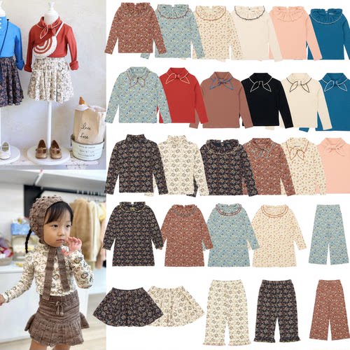 长袖T长裤花边连衣裙印花短裙