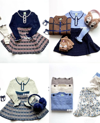 修身羊毛秋冬亲子打底衫半裙